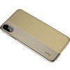 Чехол для телефона Baseus Half to Half Case для Apple iPhone X/XS (золотистый)