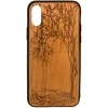 Чехол для телефона Case Wood для Apple iPhone X (черешня, зима)